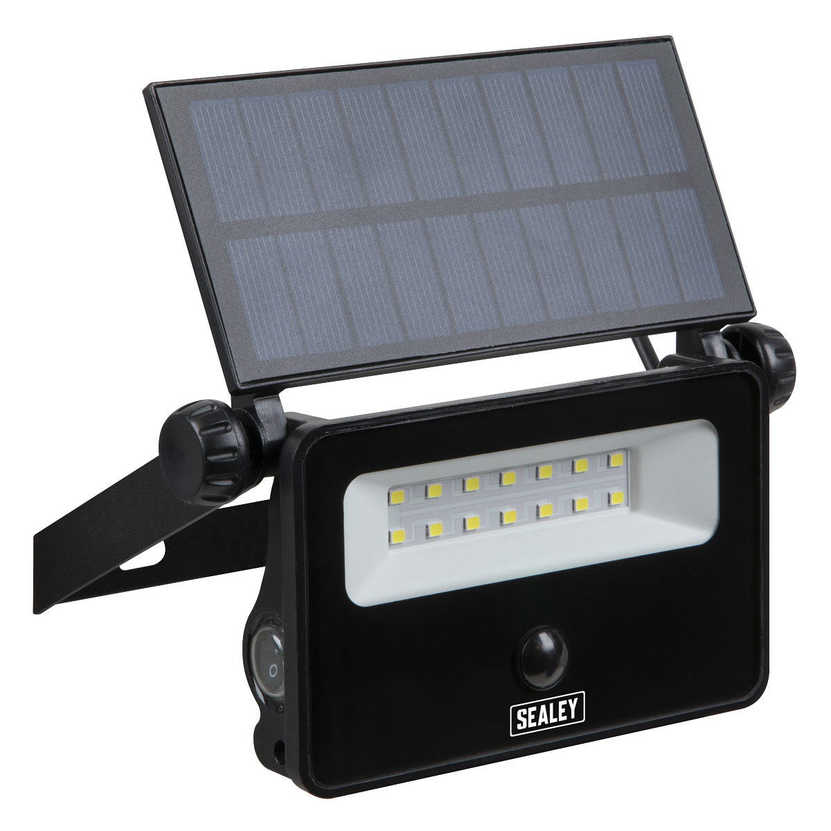 Sealey Extra-Slim Solar Floodlight with Wall Bracket 16W SMD LED Sealey 