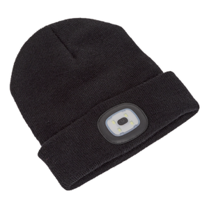 Sealey Rechargeable USB Beanie Hat 1W SMD LED