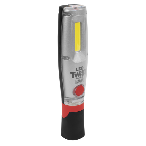 Sealey LED Twist Rechargeable Inspection Light 16W COB & 1W SMD