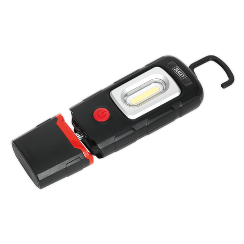 Sealey Rechargeable 360° Inspection Light 3W COB & 1W SMD LED - Black