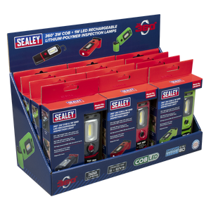 Sealey LED3601 Series Inspection Light Combination - Display Pack of 12