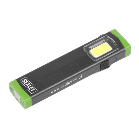 Sealey Mini Super Beam Aluminium Hand Torch 3W COB LED