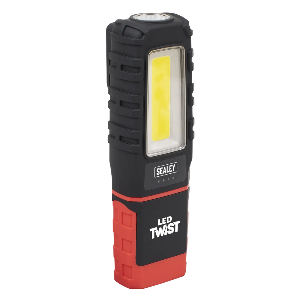 Panel Inspection Light Sealey LED Twist Rechargeable Inspection Light 5W COB & 1W SMD