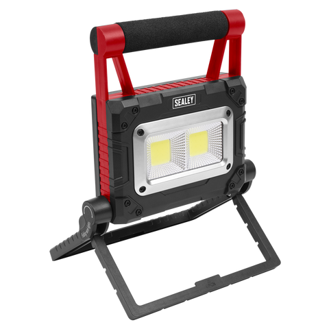 Sealey Rechargeable Solar Powered Portable Floodlight 15W COB LED