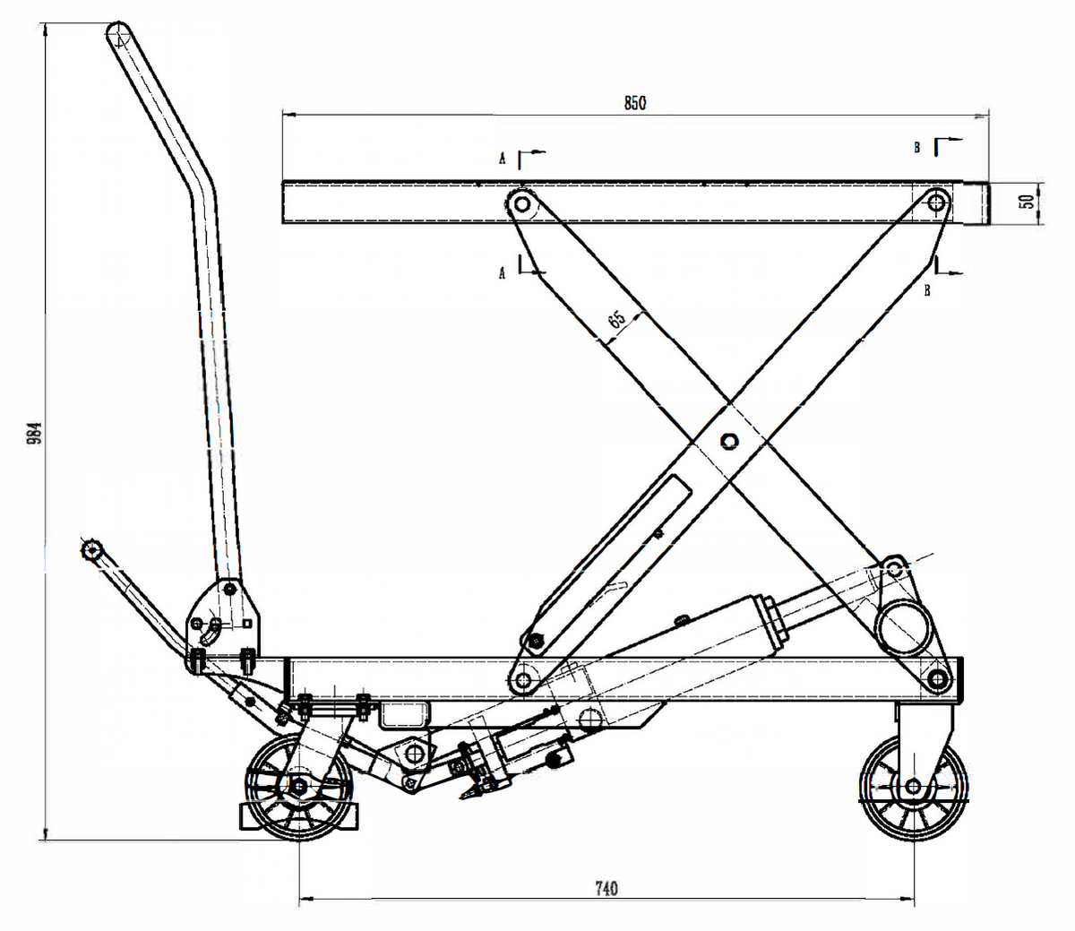 LES Hydraulic Scissor Lift Tables 150kg-500kg