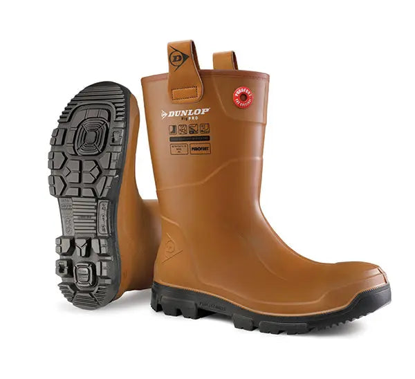 Dunlop Purofort Rigpro Full Safety Unlined Rigger Boots Dunlop 