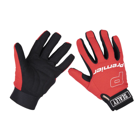 Sealey Premier Mechanic's Gloves Padded Palm