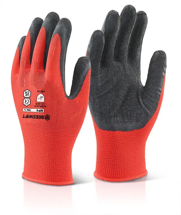 Beeswift MP4 Multi Purpose Latex Poly Safety Gloves Beeswift 