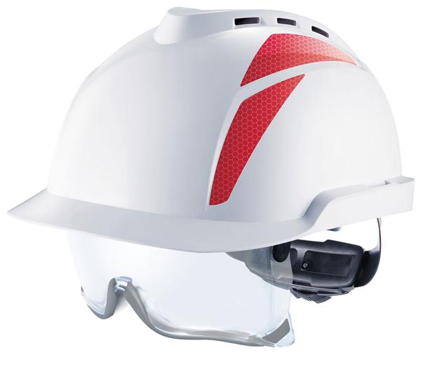 MSA V GARD 930 Vented Helmet With Integrated Specs MSA 