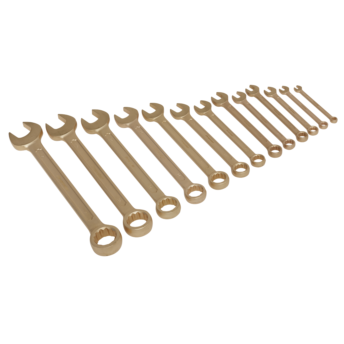 Sealey Premier Non-Sparking Combination Spanner Set 13pc Sealey 