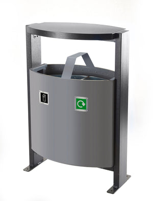 Outdoor 2 Compartment Bin