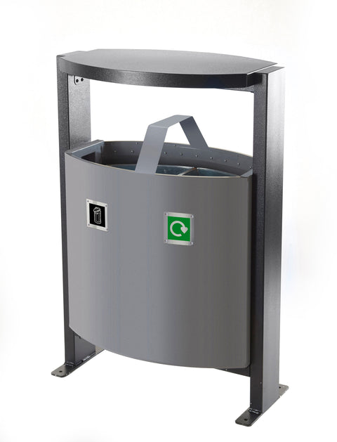 Outdoor 2 Compartment Bin
