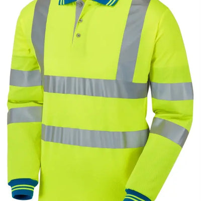 PULSAR P458 PROTECT HV Yellow Cut Resistant Sleeve Polo Shirt Pulsar 