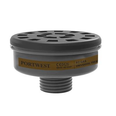 Portwest P906 A2 Gas Filter Universal Thread (Pk6) Portwest 