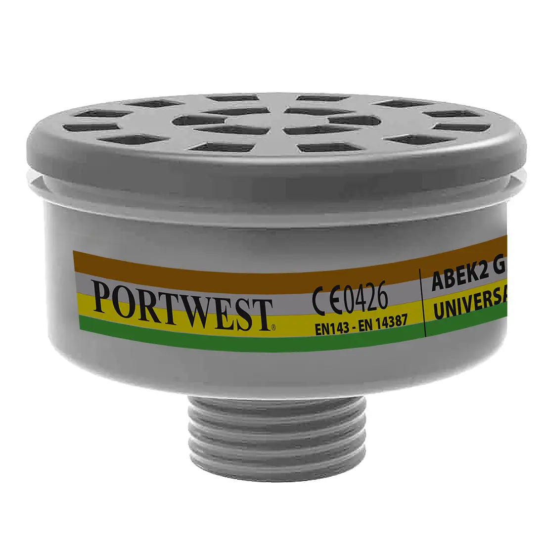 Portwest P926 ABEK2 Gas Filter Universal Thread (Pk4) Portwest 