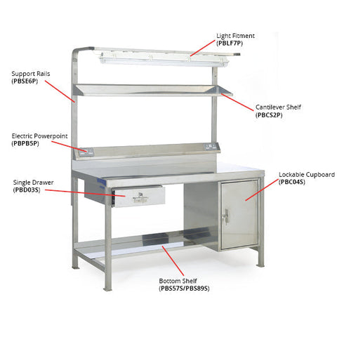 Bottom Shelf to Suit 1500mm Bench
