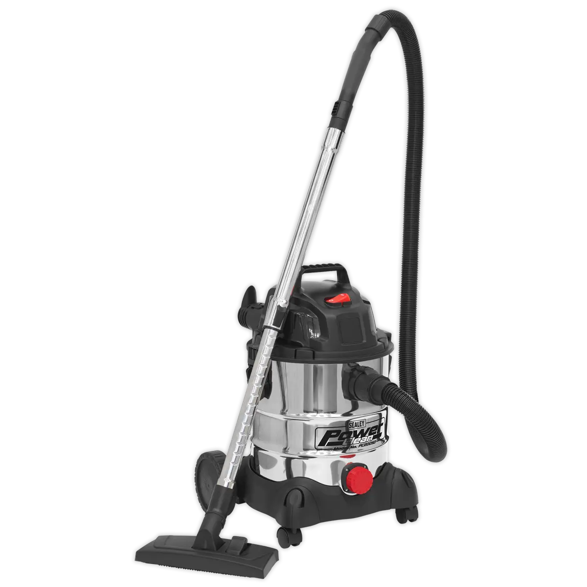 Sealey Vacuum Cleaner Wet & Dry Stainless Drum 20L 1250W Sealey 