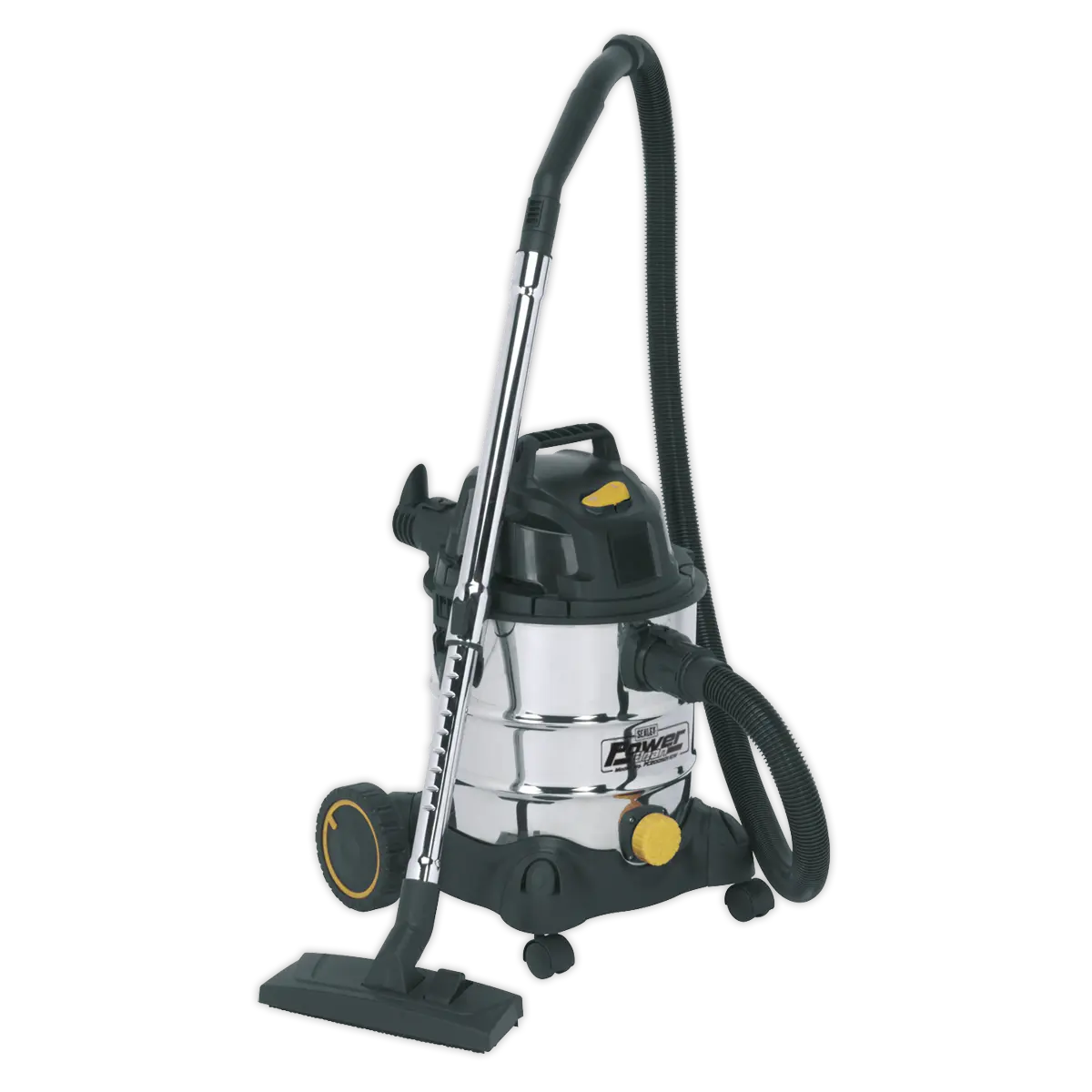 Sealey Vacuum Cleaner Wet & Dry Stainless Drum 20L 1250W Sealey 