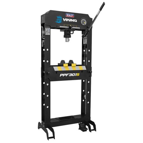 Sealey Viking Floor Type Air/Hydraulic Press with Sliding Ram and Foot Pedal 30 Tonne
