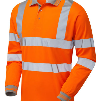 PULSAR PR470 PROTECT HV Orange Long Sleeve Polo Shirt Pulsar 