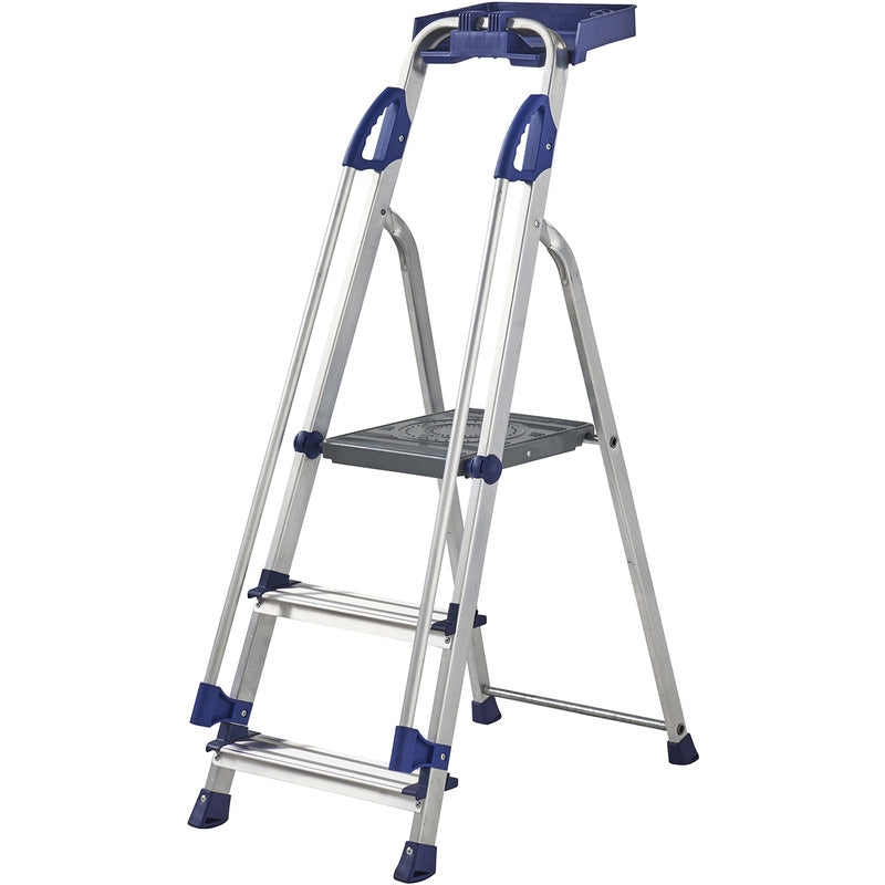 Professional Aluminium Folding Steps with Tool Tray GPC Industries Ltd 