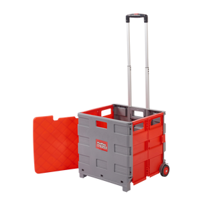Proplaz Folding Box Truck - Grey/Red with Lid