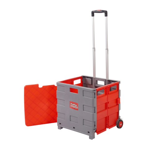 Proplaz Folding Box Truck - Grey/Red with Lid