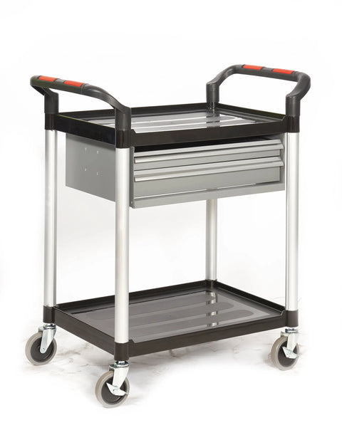 Proplaz Shelf Trolley - Steel Drawers