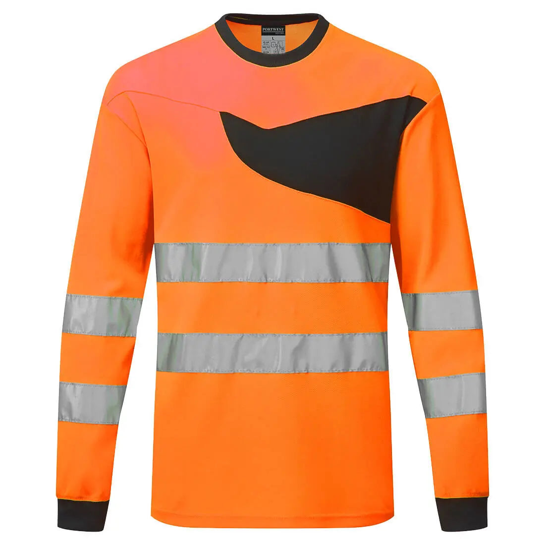 Portwest PW221 PW2 Hi Vis Long Sleeved T Shirt Portwest 
