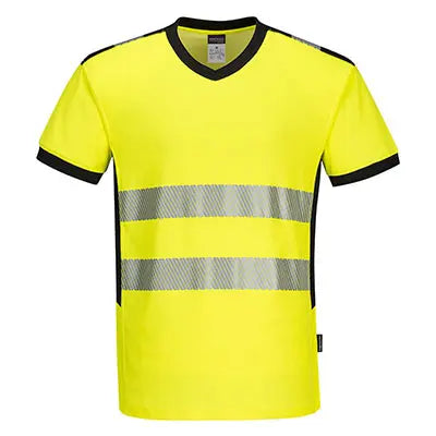 Portwest PW310 PW3 Hi Vis V-Neck T Shirt Portwest 