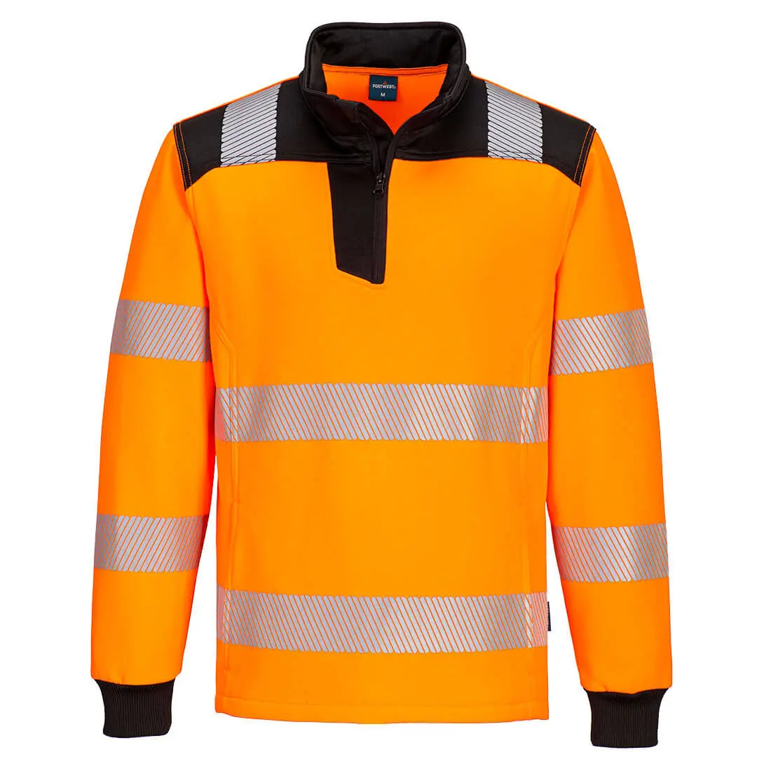 Portwest PW326 PW3 Hi-Vis 1/4 Zip Sweatshirt Portwest 