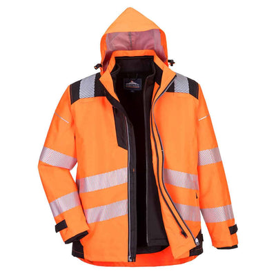 Portwest PW365 PW3 Hi Vis 3-in-1 Jacket Portwest 
