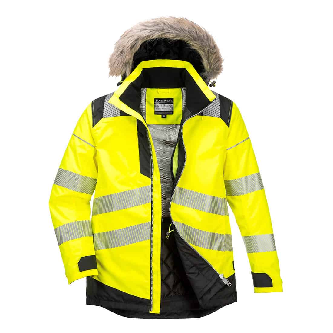 Portwest PW369 PW3 Hi Vis Winter Parka Jacket Portwest 