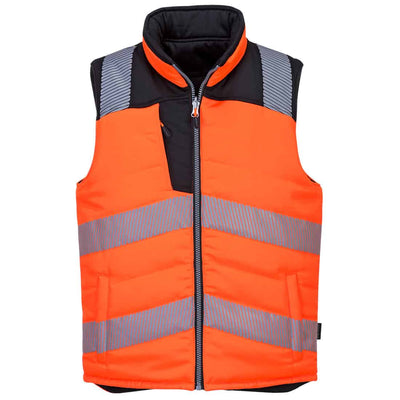 Portwest PW374 PW3 Hi Vis Reversible Bodywarmer Portwest 