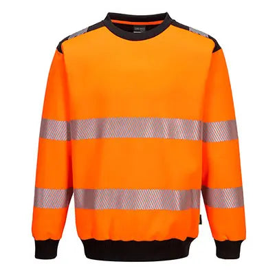 Portwest PW379 PW3 Hi Vis Crew Neck Sweatshirt