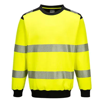 Portwest PW379 PW3 Hi Vis Crew Neck Sweatshirt Portwest 