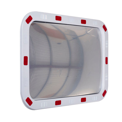 Rectangular Traffic Mirrors with Reflective Edges