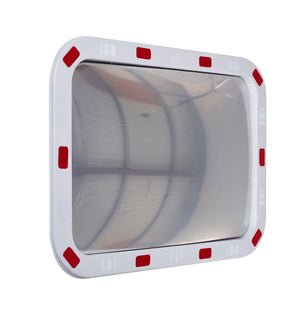 Rectangular Traffic Mirrors with Reflective Edges