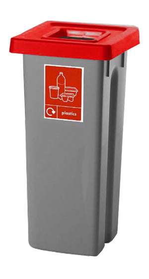 Recycling Bins with Coloured Lids