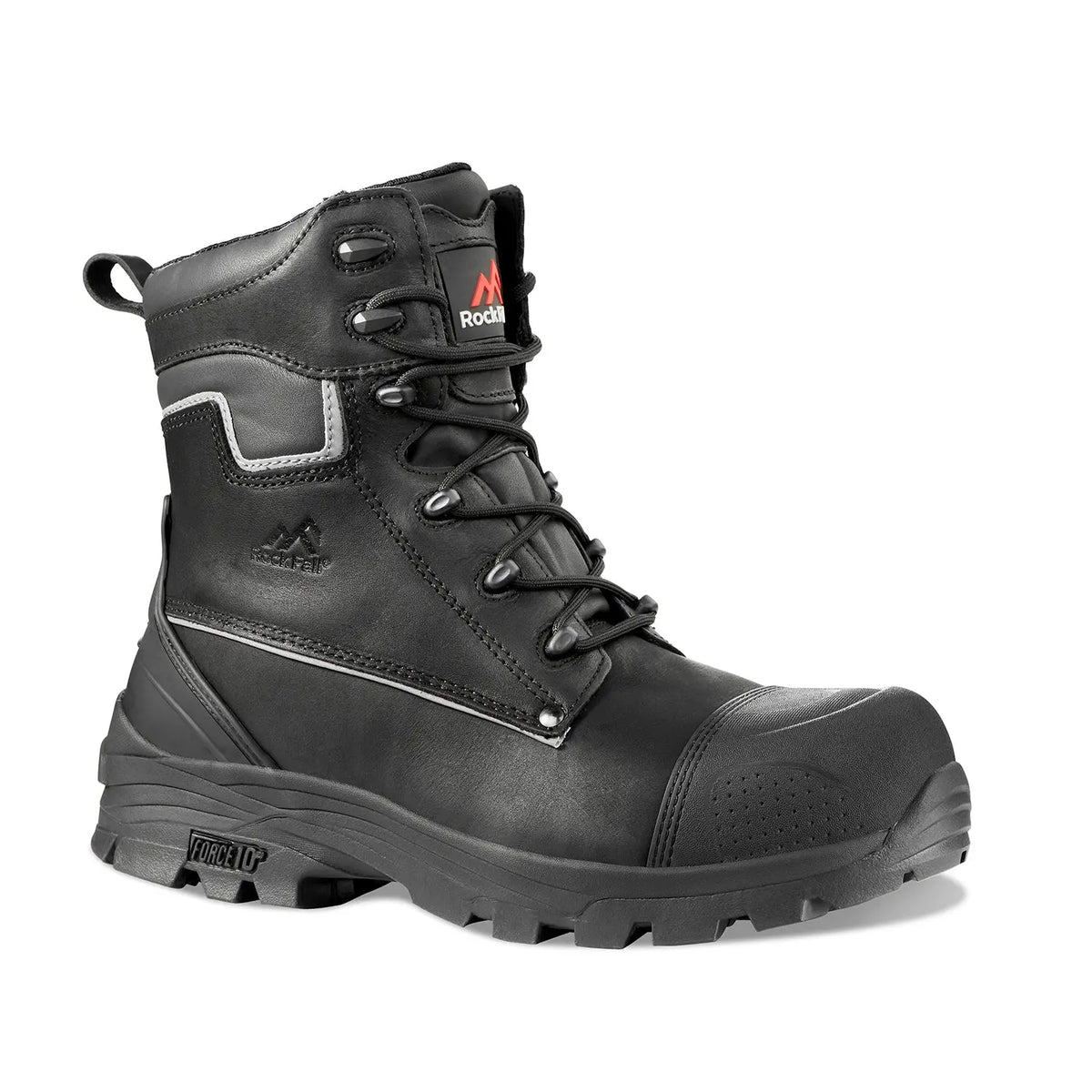 Rock Fall RF15 Shale High Leg Safety Boot with Side Zip Rock Fall 