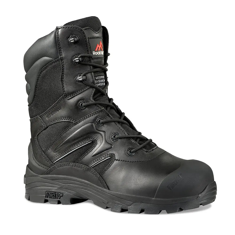 Rock Fall RF4500 Titanium High Leg Waterproof Safety Boot with Side Zip Rock Fall 