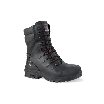 Rock Fall RF540 Monzonite High Leg Internal Metatarsal Waterproof Safety Boot with Side Zip Rock Fall 