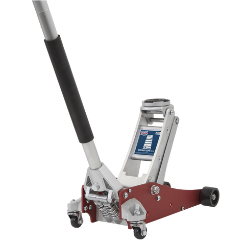 Sealey Premier Low Profile Aluminium Trolley Jack with Rocket Lift