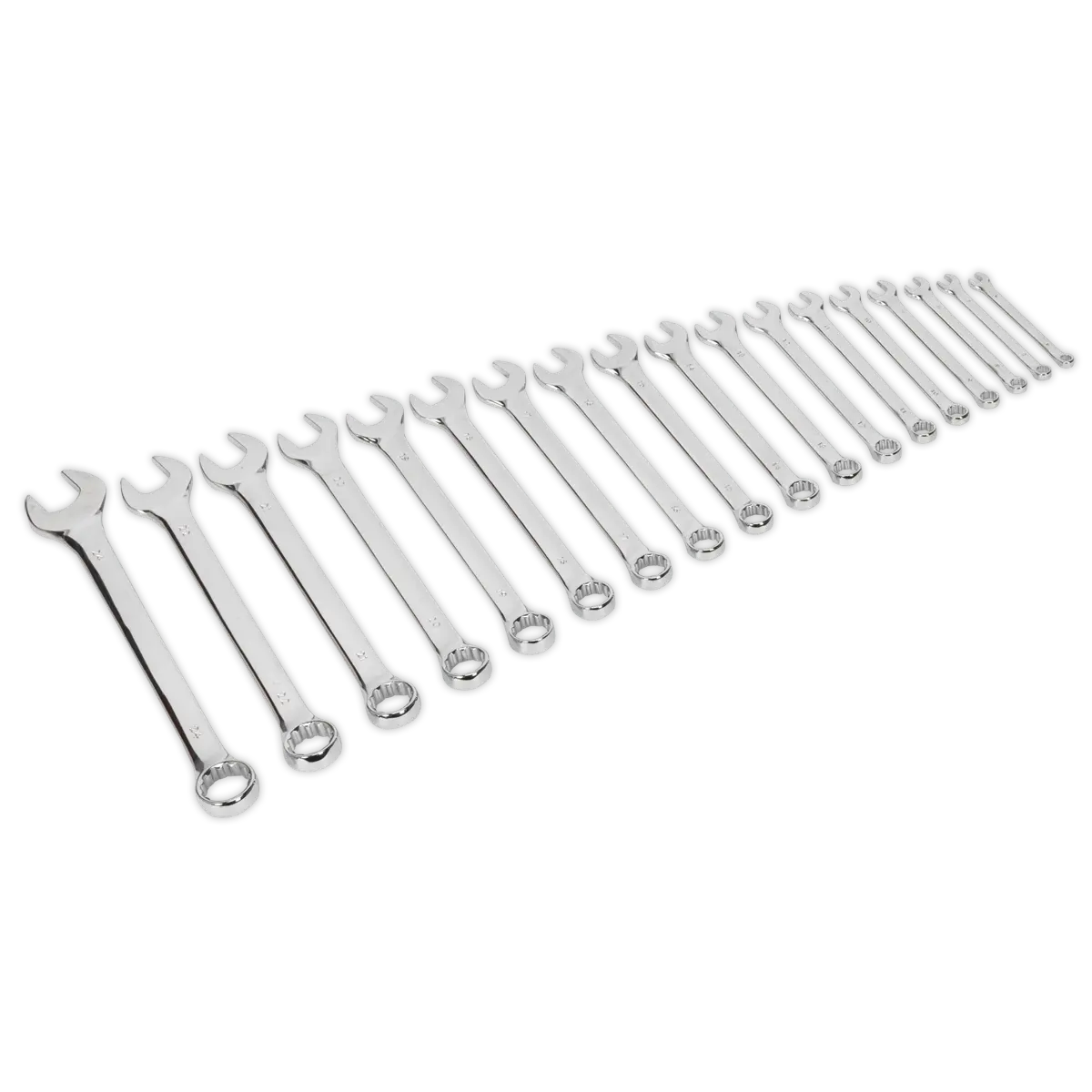 Sealey Siegen Combination Spanner Set 18pc Sealey 