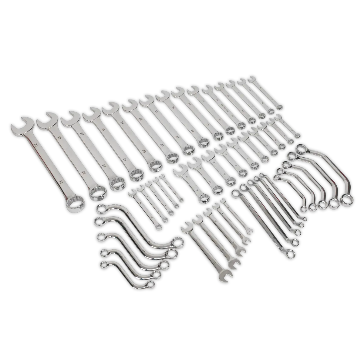 Sealey Siegen Multipurpose Spanner Set 50pc Sealey 