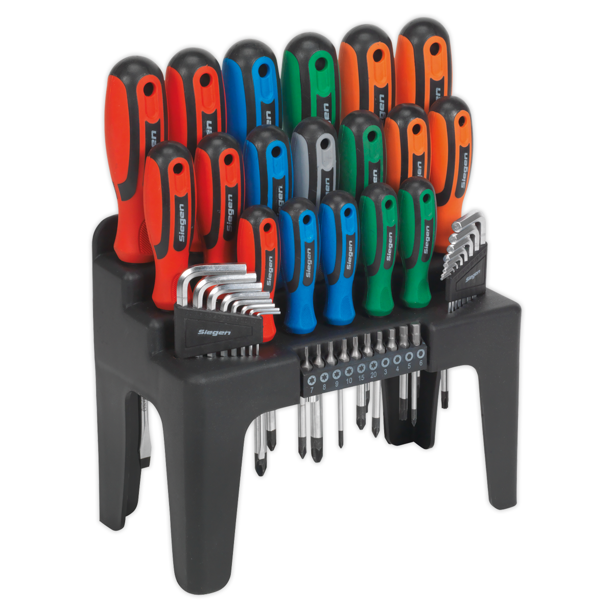 Sealey Siegen Screwdriver, Hex Key & Bit Set 44pc
