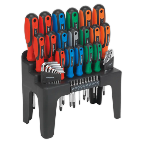 Sealey Siegen Screwdriver, Hex Key & Bit Set 44pc
