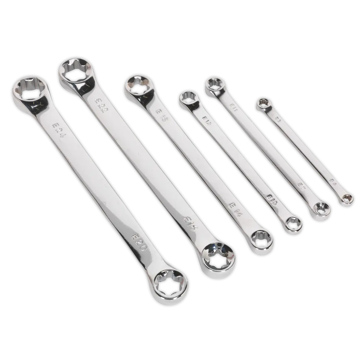 Sealey Siegen TRX-Star* Double End Spanner Set 6pc Sealey 
