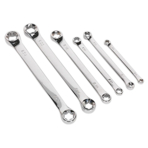 Sealey Siegen TRX-Star* Double End Spanner Set 6pc