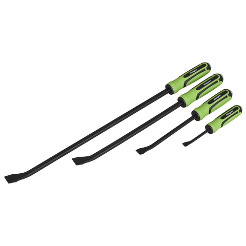 Sealey Siegen Heavy-Duty Angled Pry Bar Set with Hammer Cap 4pc